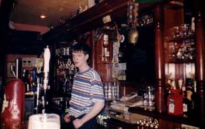 Tommy Bartending at Cryan's Pub