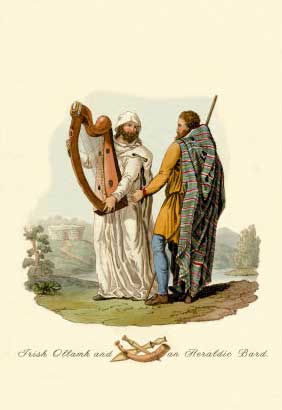 Irish Ollamh and an Heraldic Bard
