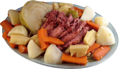 origin of corned beef and cabbage on st patricks day