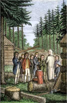 Eleazer Wheelock Founding Dartmouth College in the Forests of New Hampshire, 1770