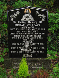 Michael Colreavy Headstone