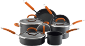 Rachael Ray 10-pc. Hard Anodized Cookware Set 